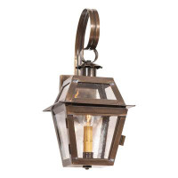 Williston Forge Jr. Town Crier Outdoor Wall Light in Solid Antique Copper - 1 Light