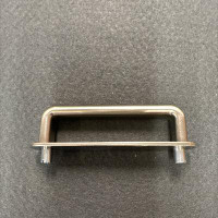 D. Lawless Hardware 3" Urbane Wire Pull with Backplate Satin Nickel