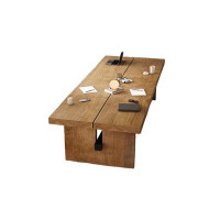 RARLON Solid wood simple modern large rectangular workbench dining table.