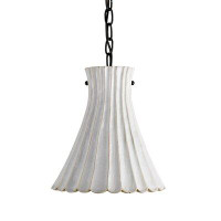 Birch Lane™ Jazz 1 - Light Single Cone Pendant with Wrought Iron Accents