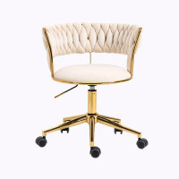 Mercer41 Home Office Desk Chair, Vanity Chair, Modern Adjustable Home