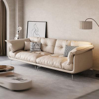 MABOLUS 100.39" Green 100% Polyester Modular Sofa cushion couch