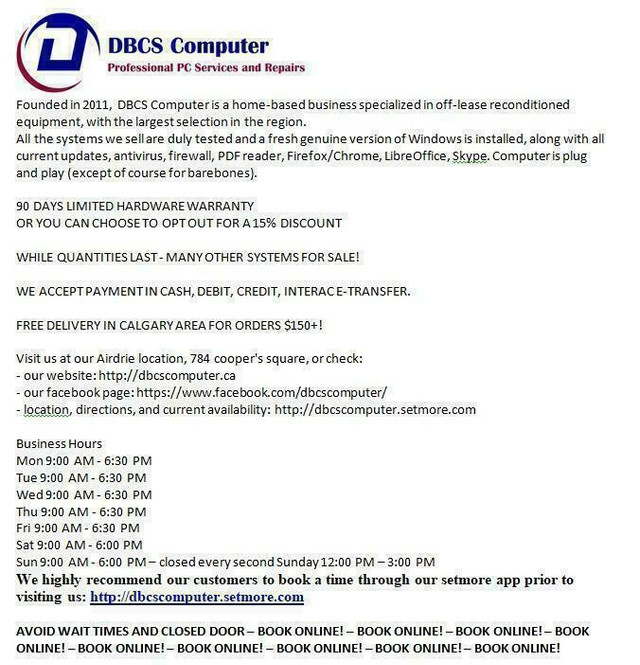 Lenovo ThinkCentre M92p/M93p i5/i7 4GB-32GB HDD/SSD Windows 11 Pro in Desktop Computers in Calgary - Image 3