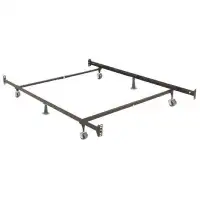 Latitude Run® Heavy Duty Construction Metal Bed Frames 4 Wheels, 2 Glides - 39?/54?