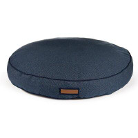 TheHoundry Round Pet Bed in Sunbrella Navy Newfie