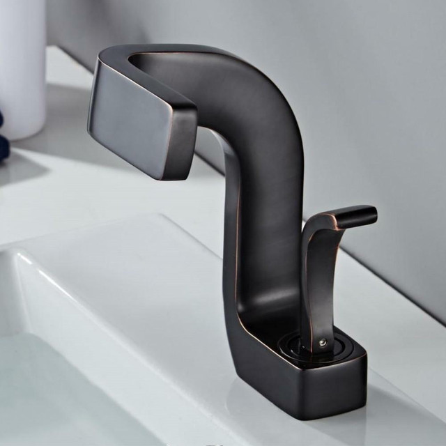 All Twisted Single Handle, Single Hole Bathroom Faucet ( 3 Finishes - Chrome, Brushed & Black ) in Plumbing, Sinks, Toilets & Showers - Image 2
