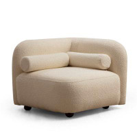 East Urban Home Wing 35.43" W Polyester Armchair