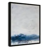 Casa Fine Arts Fields of Blue I By Filippo Ioco - Floater Frame Canvas