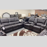 3PC Leather Manual Recliner Set in sarnia