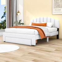 Latitude Run® Dejanira Queen Drawer Upholstered Platform Bed with LED Headboard