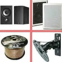 Weekly Promotion ! In Wall/ceiling,Surround Speakers, outdoor Speakers, Speaker Cable,