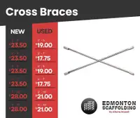 Savings on New and Used Cross Braces