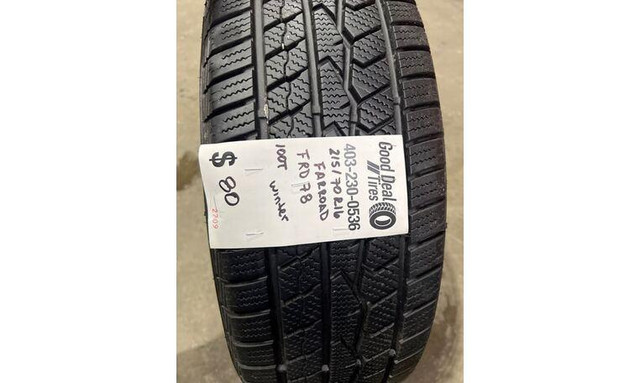 215/70/16 - Single (1) Used Winter Tire . (Stock#4540) in Tires & Rims in Alberta
