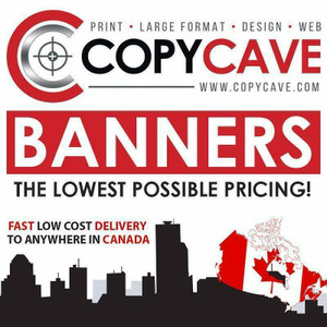 OUTDOOR VINYL BANNER PRINTING | Durable, All-Weather, Full Colour, Large Format | Only $3.49 per square foot! Canada Preview