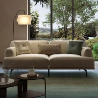 Crafts Design Trade 70.87" CreamyWhite Cotton and linen Standard Sofa