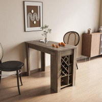 Millwood Pines Storage Dining Table,Bar Table