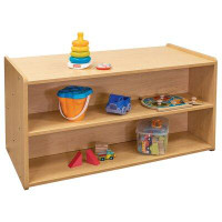 TotMate Double Sided 2-section Shelving Unit for Kids Toy Storage Organizer