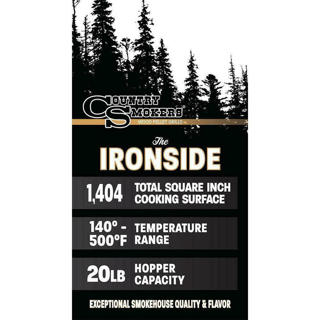 Country Smokers - Ironside Pellet Grill CS1374  Cooking Area 1367 Squ in in BBQs & Outdoor Cooking - Image 4