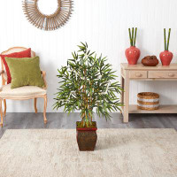 Bungalow Rose 31.5" Artificial Bamboo Tree in Planter