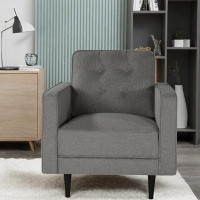 Latitude Run® Accent Chair Upholstered Single Upholstered Lounge Club Chair For Living Room Bedroom