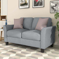 Red Barrel Studio Living Room Furniture Loveseat Sofa And 3-Seat  Sofa (Grey)