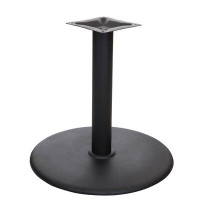 BFM Seating Stamped Steel 30" Round Table Base, Dining Height