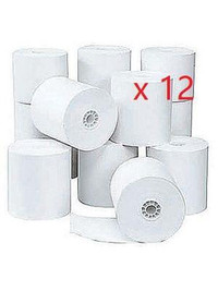 Thermal Paper Roll, 2-1/4 Inch x 200' No Ribbon Required,Pack of 12 Rolls