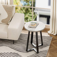Latitude Run® Versatile Small Side Table For Living Room, Bedroom Or Patio - Outdoor Side Table And Indoor Plant Stand F