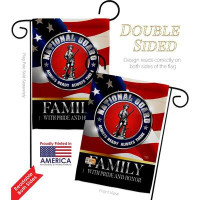 Breeze Decor Us National Guard Family Honour Garden Flag Army Armed Forces 13 X18.5 Inches Double-Sided Decorative House