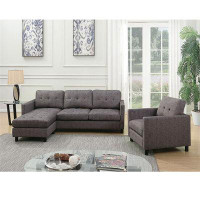 Ebern Designs Jakius 3 - Piece Upholstered Sectional