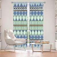 East Urban Home Lined Window Curtains 2-panel Set for Window Size by Nika Martinez - Purple Native Forest
