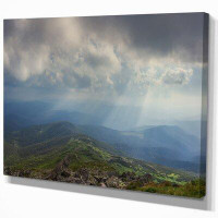 East Urban Home Landscapes 'Carpathian Mountains Panorama View' Photographic Print on Wrapped Canvas