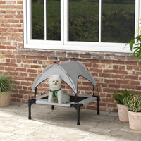 Elevated Dog Bed 29.9" x 24" x 27.4" Light Grey