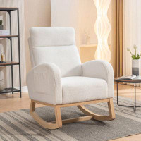 Isabelle & Max™ Soft Teddy Fabric Rocking Chair with Pocket