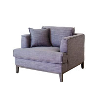 Latitude Run® Giora Grey Linen Chair
