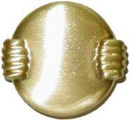 D. Lawless Hardware AS-IS 1-1/2" Deco Style Pull Brass