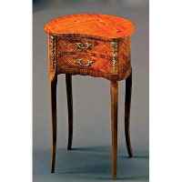 David Michael Louis XVI Solid Wood End Table with Storage