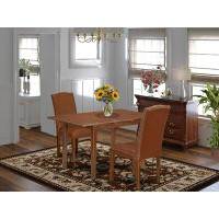 Winston Porter Colell Extendable Rubberwood Solid Wood Dining Set
