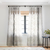 Rosalind Wheeler Holli Zollinger French Linen Anemone Light 1pc Sheer Window Curtain Panel