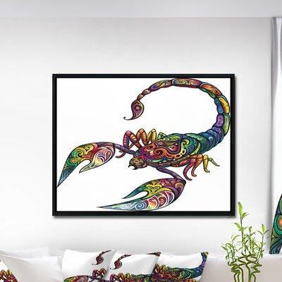 East Urban Home Animal 'Cheerful Scorpion' Graphic Art in Arts & Collectibles