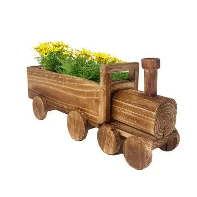 Winston Porter Train-Shaped Wooden Planter