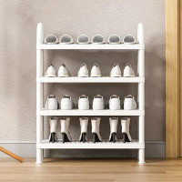 Rebrilliant Simple Shoe Rack Simple Shoe Rack In Dormitory Multi-Layer Shoe Cabinet At The Door Small Household Storage