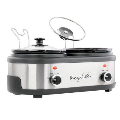 MegaChef MegaChef Dual 1.5 Liter Crock Buffet Slow Cooker in Microwaves & Cookers