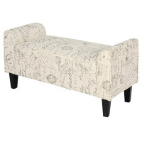 Ophelia & Co. Linen Upholstered Bench