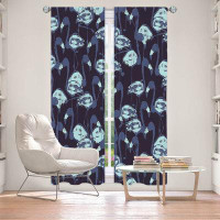 East Urban Home Lined Window Curtains 2-panel Set for Window Size by Metka Hiti - Flamingo I