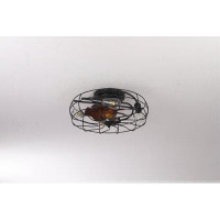 17 Stories 6-Speed Remote Control Ceiling Fan With Reversible Blades And Quiet Operation - Stylish, High-Quality Black P