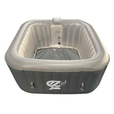 SereneLife 4-Seat Inflatable Pool Spa - Portable Hot Tub Spa with Light and Remote Control in Hot Tubs & Pools