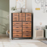 Gikpal Gikpal Dresser For Bedroom, Chest Of Drawers Furniture Dressers Tall Dresser With 18 Drawers Fabric Dresser Cloth