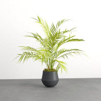 Beachcrest Home 19" Artificial Floor Palm Plant in Pot