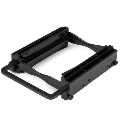 StarTech Dual 2.5 SSD/HDD Mounting Bracket for 3.5” Drive Bay - Tool-Less Installation - Black in System Components - Image 2
